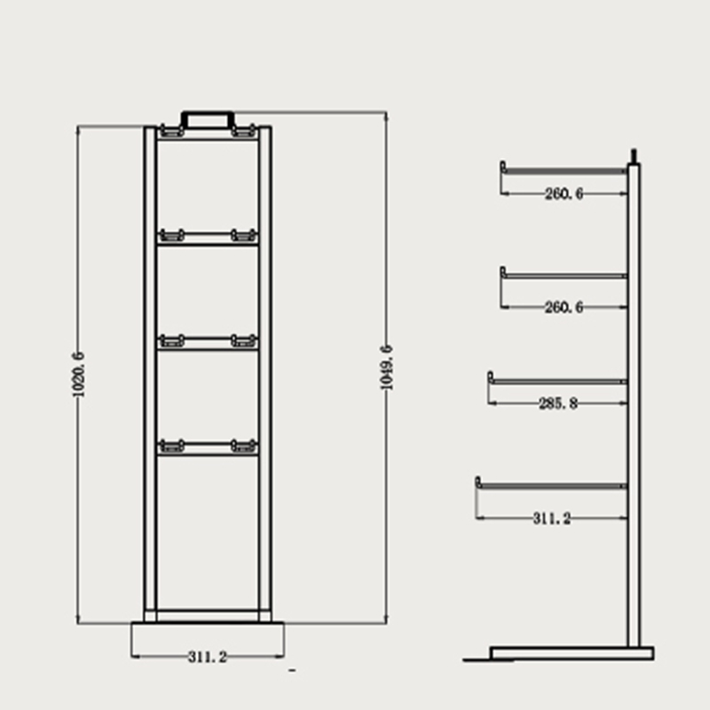 4-Tier Metal Candy Display Rack for Supermarkets – NACYC ENERGY